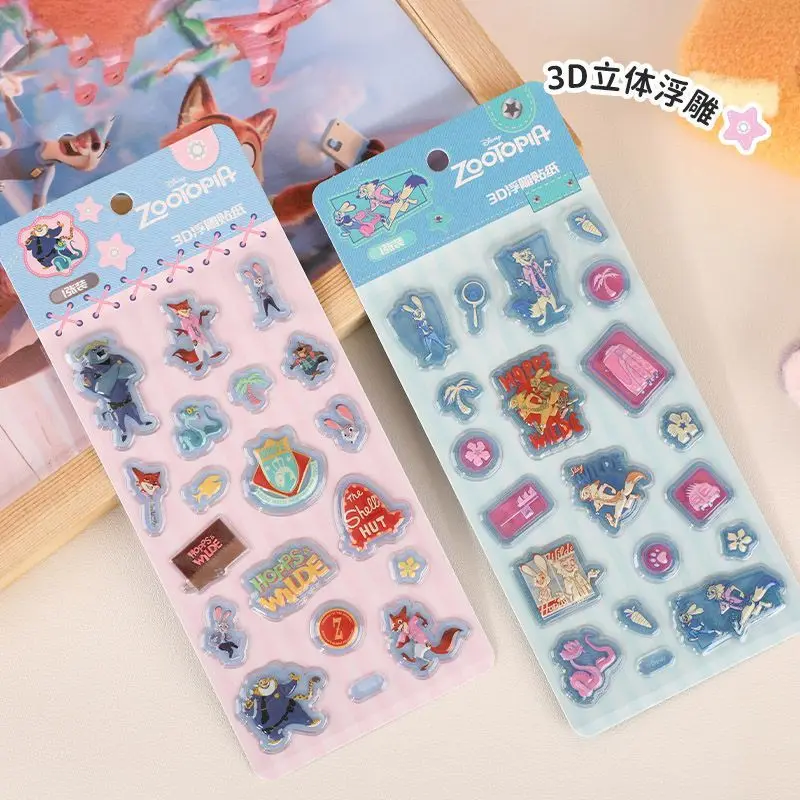 

Рельефная наклейка Disney Zootopia, мультяшная 3D объемная наклейка, канцелярские принадлежности «сделай сам», чехол для телефона, украшение Ccd, милая девушка, наклейка с наградой