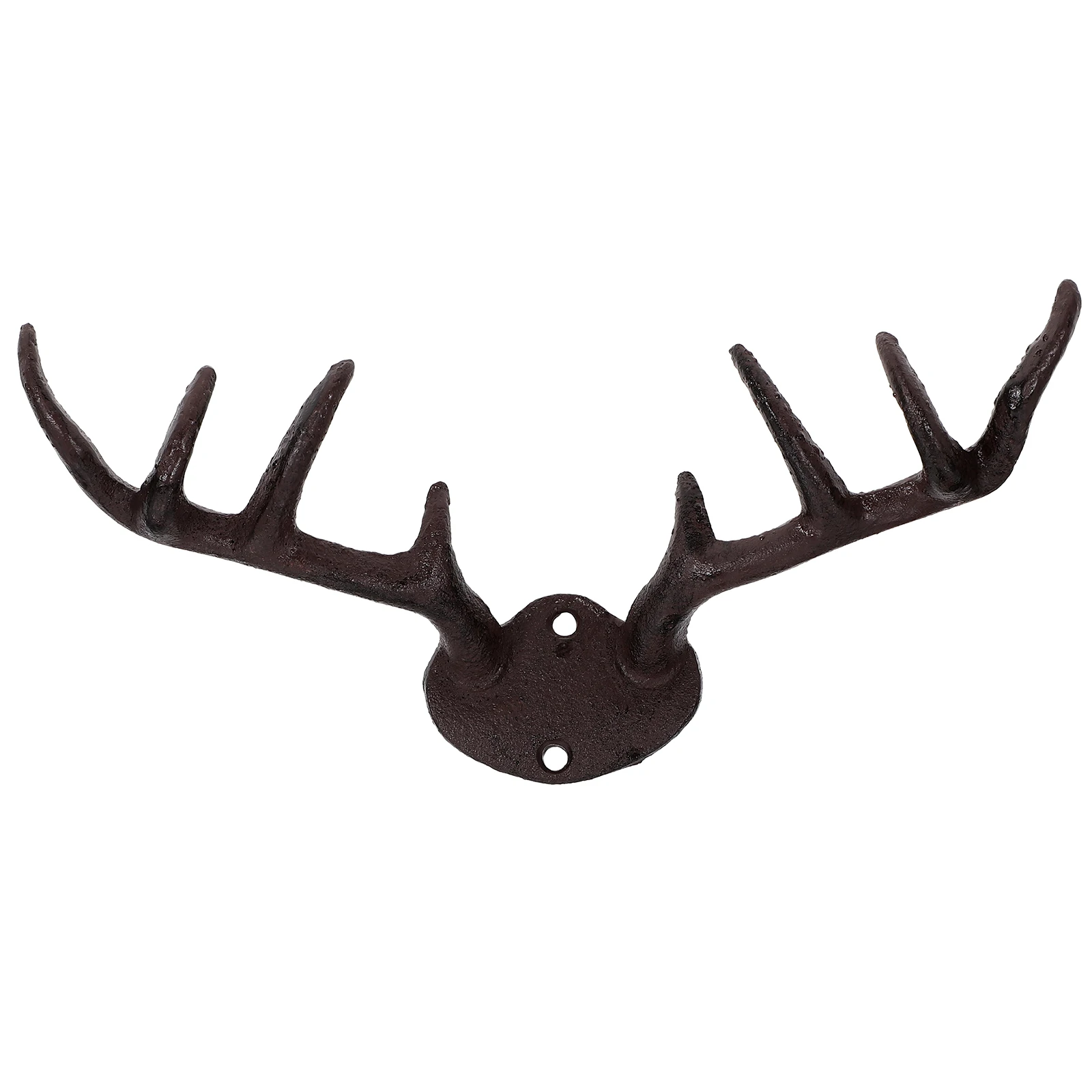 

Rustic Cast Iron Antler Hook Decorative Wall Hanger Home Garden Hallway Coat Hat Key Holder Mount