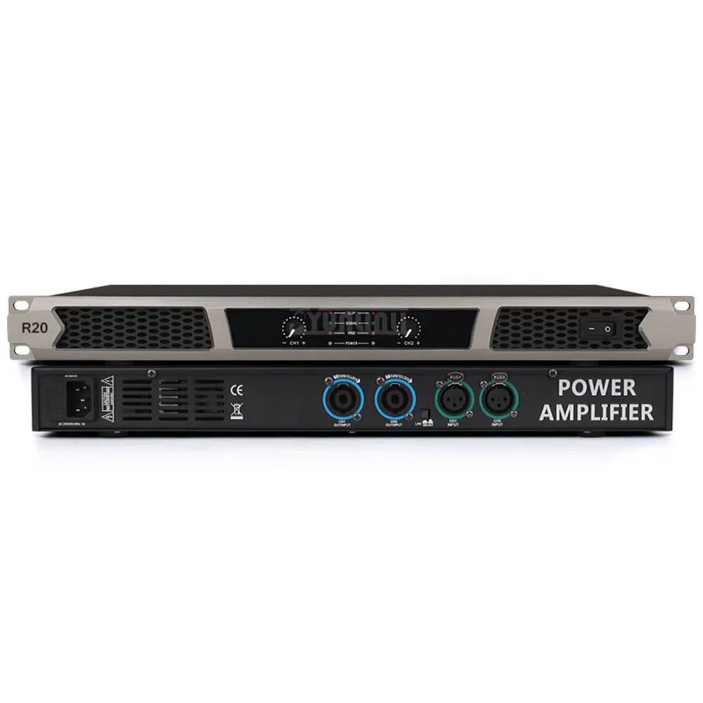 Dual Channel DSP Amplifier, Digital Power Amplifier, Hi-Fi Sound Quality for Home & Concert Use Professional High Power