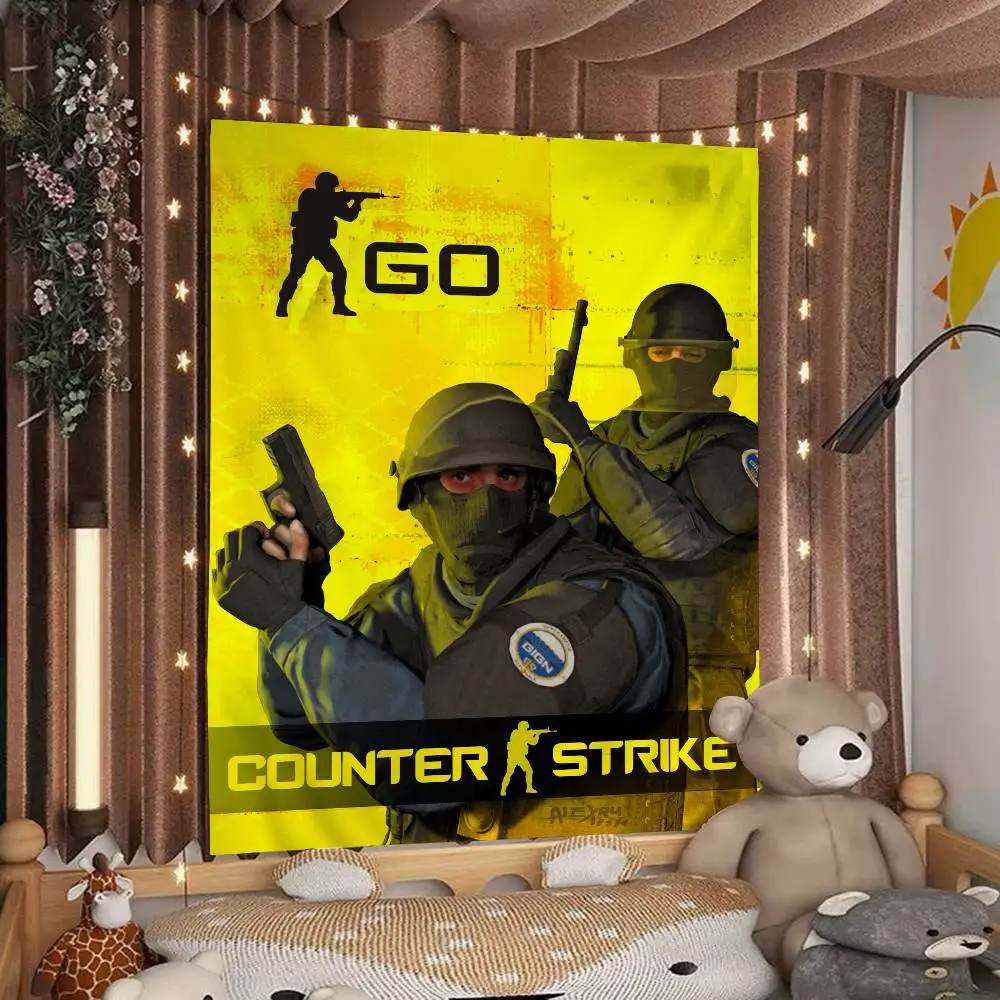 Counter-Strike CS Hanging Bohemian Tapestry Hanging Tarot Hippie Wall Rugs Dorm Home Decor
