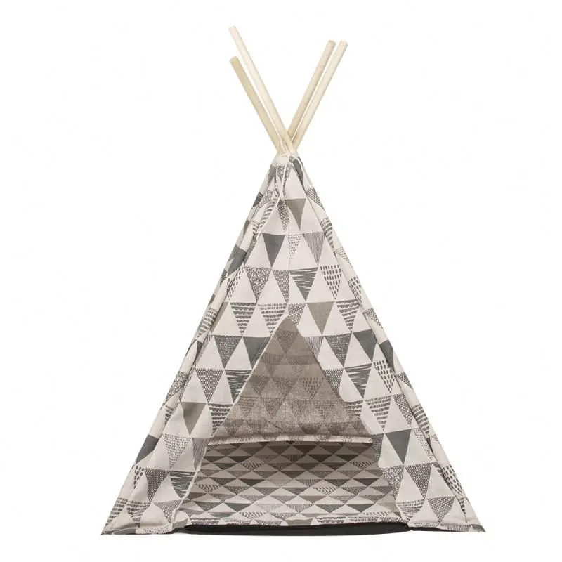 Wholesale Factory Waterproof Outdoor Camping China Pop Up Portable Pet Dog Cat Teepee Bed Tent For Dogs