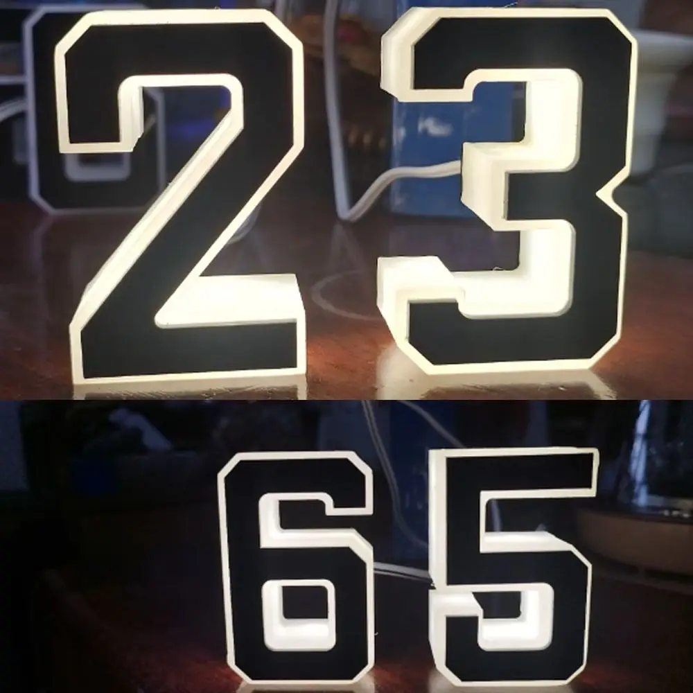 

Waterproof LED House Number Light 12V Power Supply Number Illuminated House Number Sign Letter Pattern Personalized