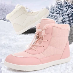 Winter Barefoot Boots Women Winter Snow Boots For WomenPlush Warm Ankle Shoes Non-slip Outdoor Waterproof Hiking Shoes Plus Size