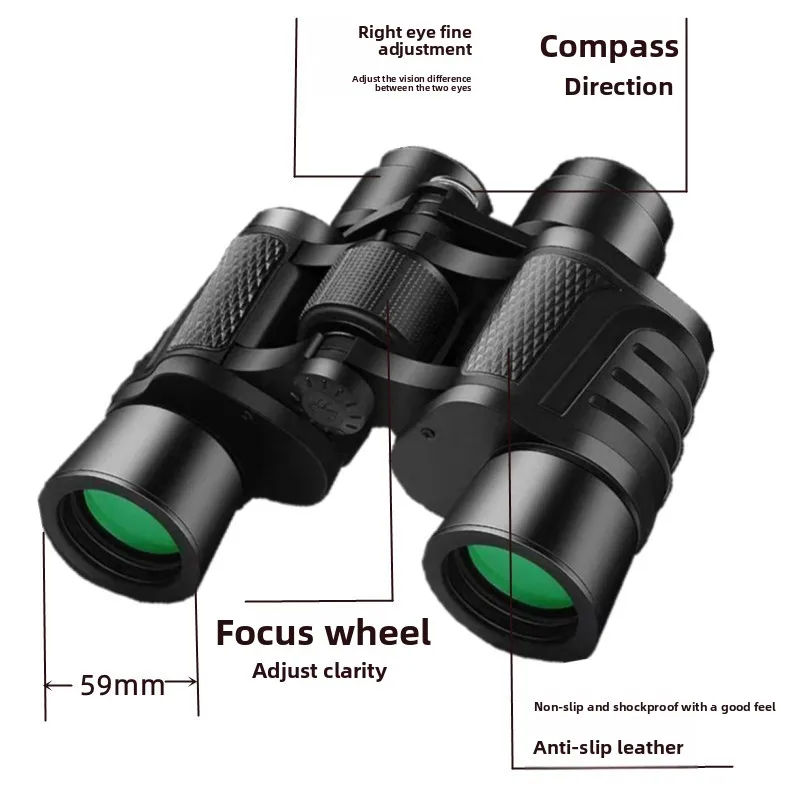 

Мощный бинокль 10X50 — линза FMC с центральным фокусом для взрослых, наблюдение за птицами и наружная оптика