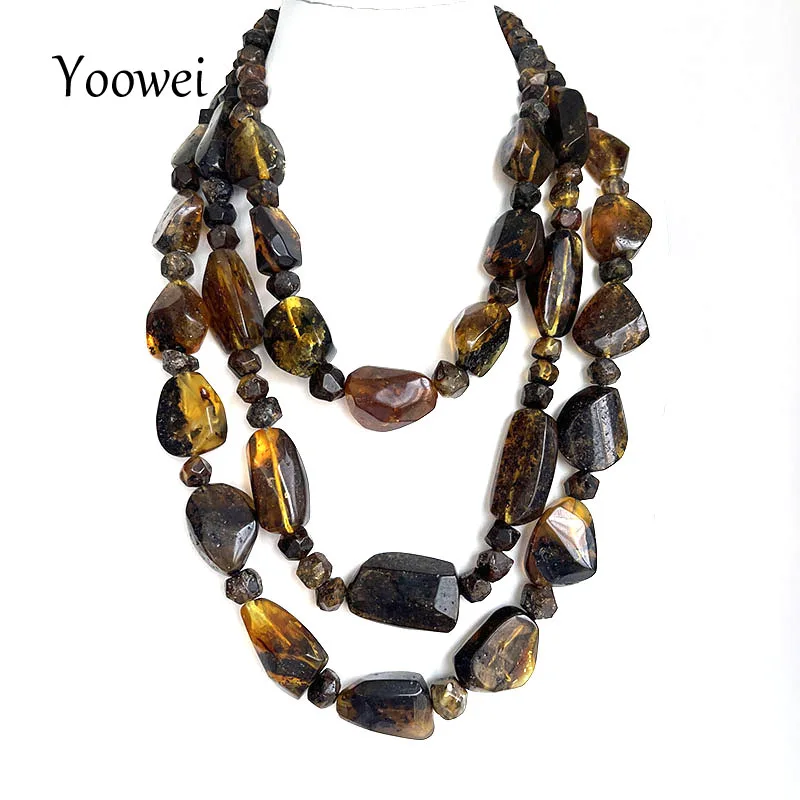 New Natural Amber Necklace for Gift European Baltic Original Medical Beads Gogerous 100% Original Real Healing Jewelry Supplier