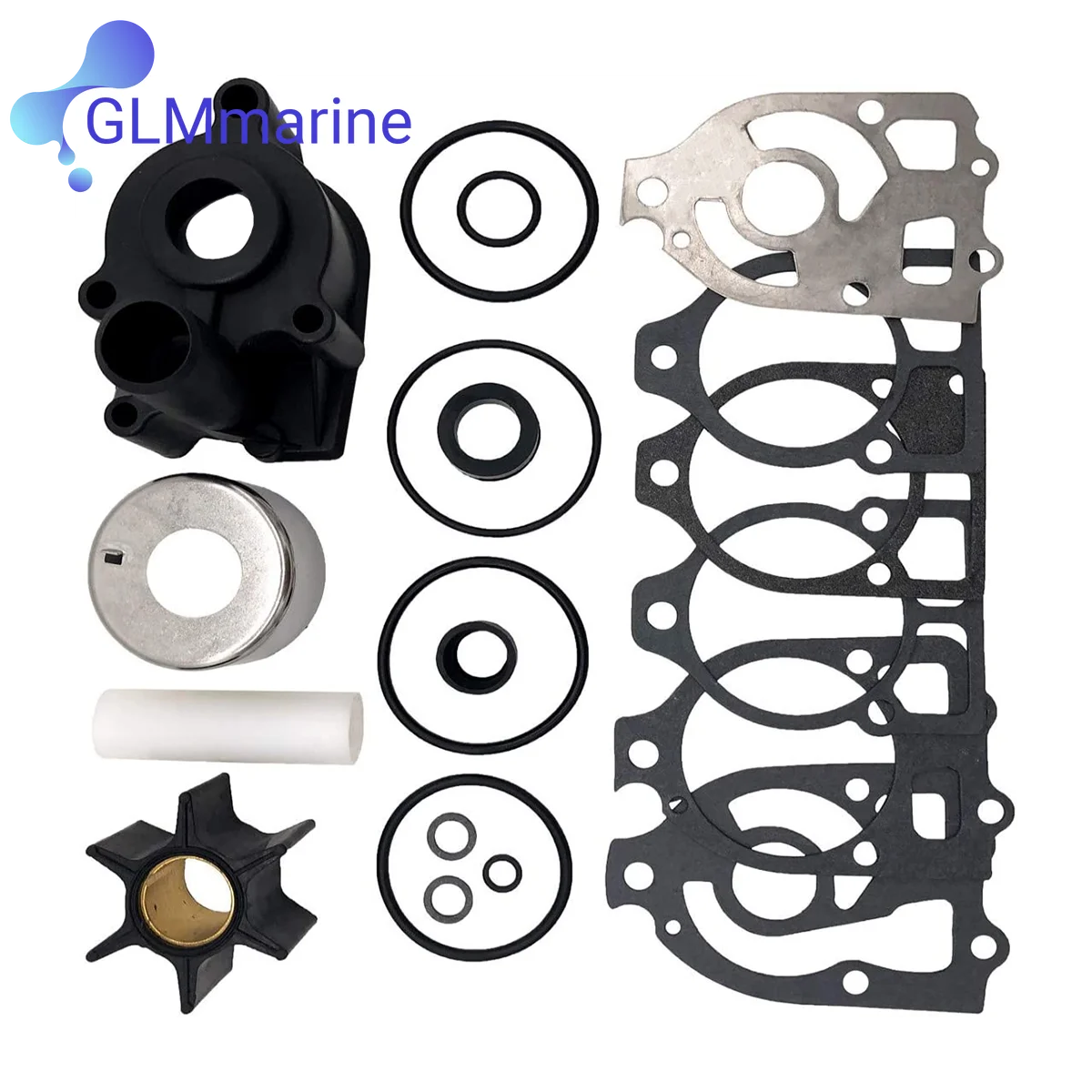 Water Pump Impeller Kit for Mercury 2-Stroke Outboard Motors 65-220 HP 46-78400A2 46-96148A5 46-37433A1 46-42579A4