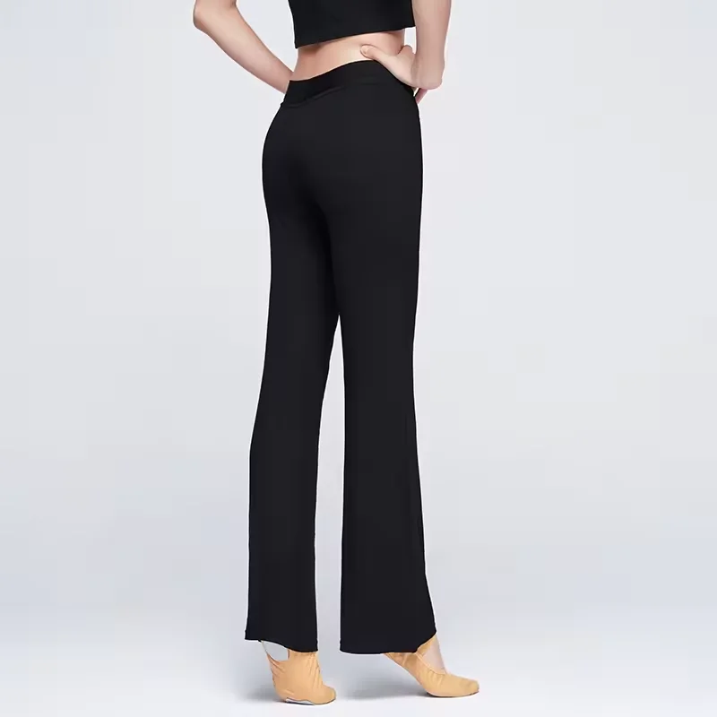 Adult Cotton Modal Casual Flare Trousers Yoga Pants Women Skin-Friendly Ballet Dance Pants