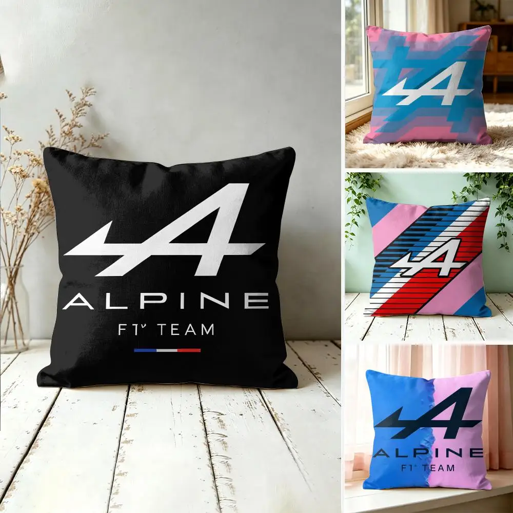 Cool A-Alpines Automobiles Cushion Cover Square Decorative Throw Pillow 40x40cm For Sofa Bedroom Living Room Home Decor
