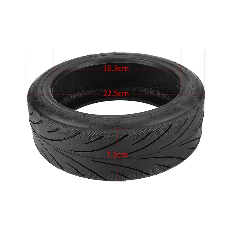 3X 60/70-6.5 Tubeless Tire With Air Nozzle 10 Inch Suitable For Segway G30 Max Widened And Thickened Tubeless Tire