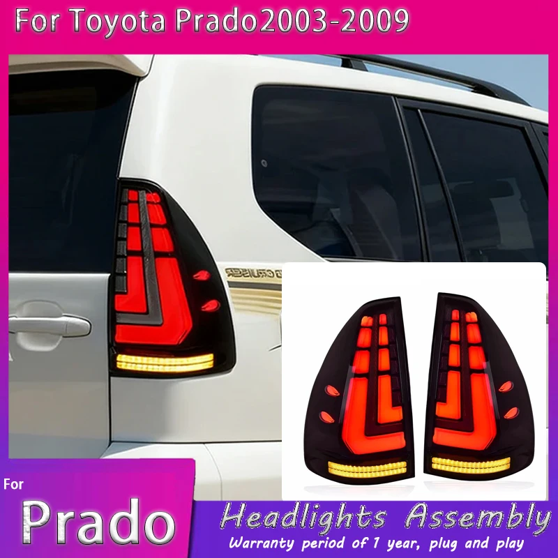 Car LED Tail Light For Toyota LAND CRUISER PRADO 120 FJ120 2002 2003 2004 2005 2006 2007 2008 2009 Rear brake Turn Signal