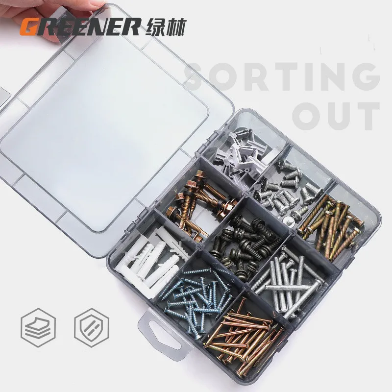 New 10 Slots Cells Colorful Portable Jewelry Tool Storage Box Container Ring Electronic Parts Screw Beads Organizer Plastic Case