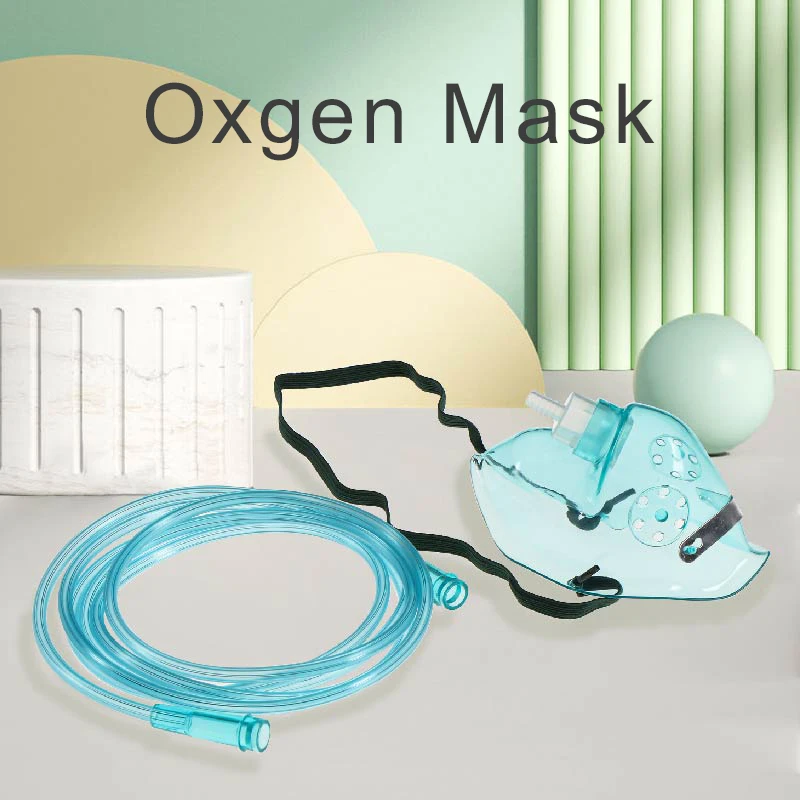 Califed Oxygen Mask 3/5/10Pcs Medical PVC Adjustable Nasal Clip Oxygen Mask Suitable For Babies/Children/Adults With 2.0m Tube