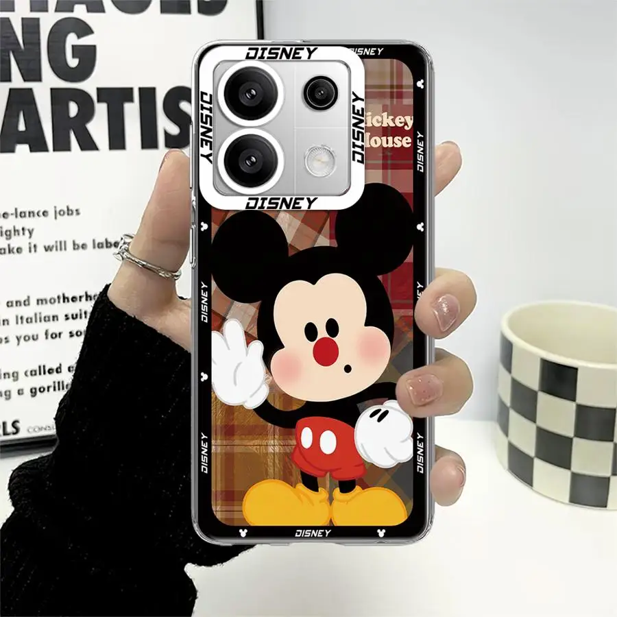 Cartoon Disney Mickey Mouse Phone Case for Xiaomi Mi 11 Lite 11T Pro Poco X3 X4 Pro X5 Pro X3NFC M3 Pro X4 GT Clear Soft Cover