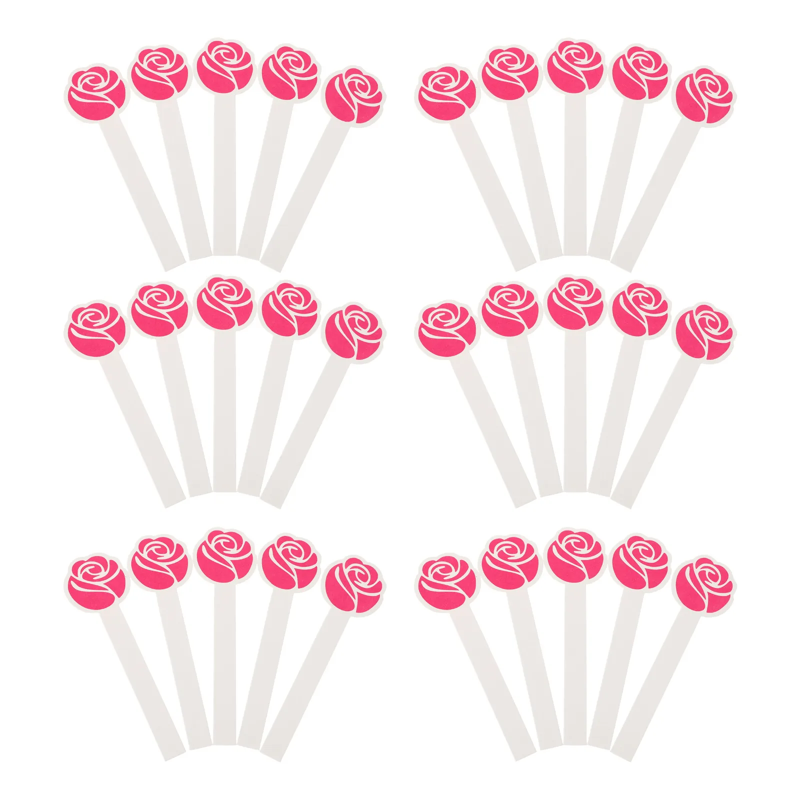 50Pcs Perfume Test Strips Special Cardboard Rose Essential Oil Scent Sampling Paper Fragrance Identification Aromatherapy Paper
