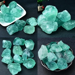 Natural Green Fluorite Crystal Stones Minerals Landscape Rock Specimen Mineral Decorative Bulk Irregular Shape Stone Home Decor