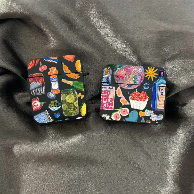 INS Cute Summer Fruit Lemon Drink Earphone Case dla Apple Airpods Pro2 1 2 3 Pro Bezprzewodowa osłona słuchawek dla Air Pods 4 2024