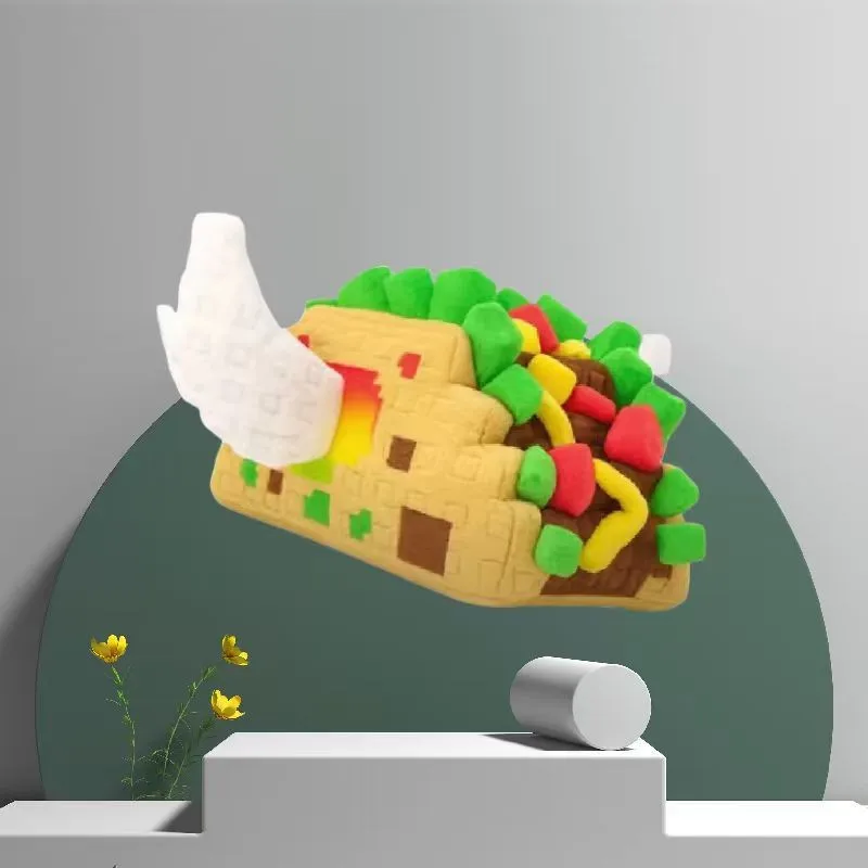 Hot Steal a Brainrot Soft Taco Lucky Block juego periférico dibujos animados lindo PP algodón relleno almohadas decoración del hogar regalos de navidad