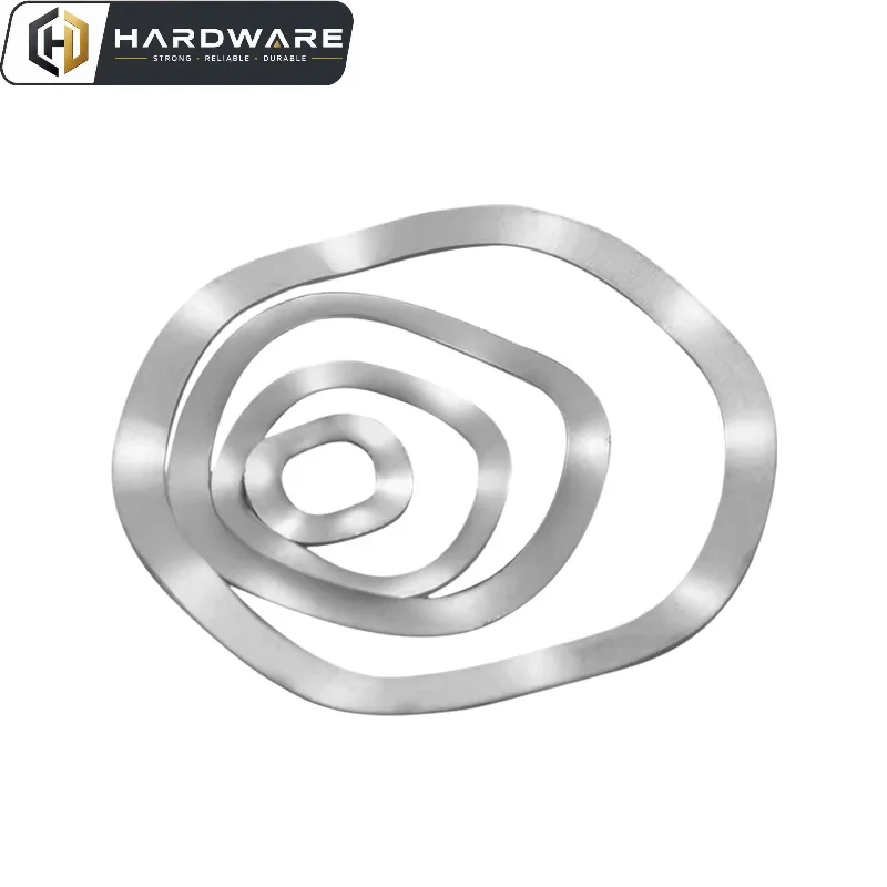 65# Mangnese Steel M3 M4 M5 M6 M8 M10 M12 M14 M16 M19 M21 M24 M27-m118 Wave Washer 3/5/6/7 Wave Type Gasket Spring Washer