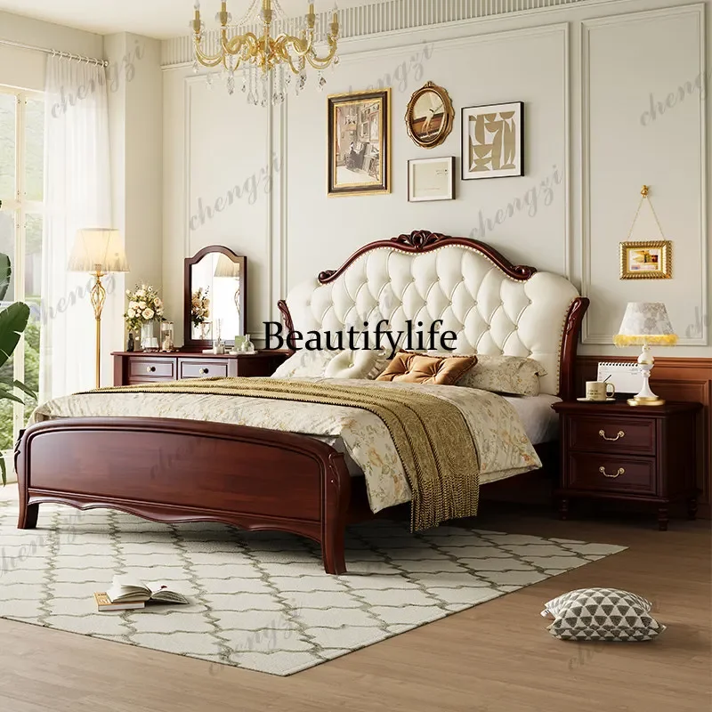 White Designs European Double Bed Soft Cheap Modern Storage European Double Bed Wood Japanese Cama Box Casal Bedrooms FurnitureN