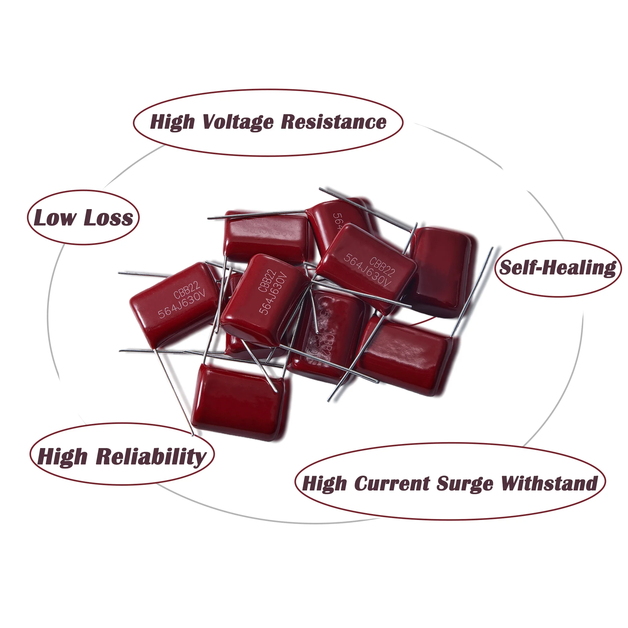 400V 630V CBB Metallized Polypropylene Film Capacitor Assorted Kits CBB22 CBB21 Capacitor Assortment UF NF 223 333 473 683 104