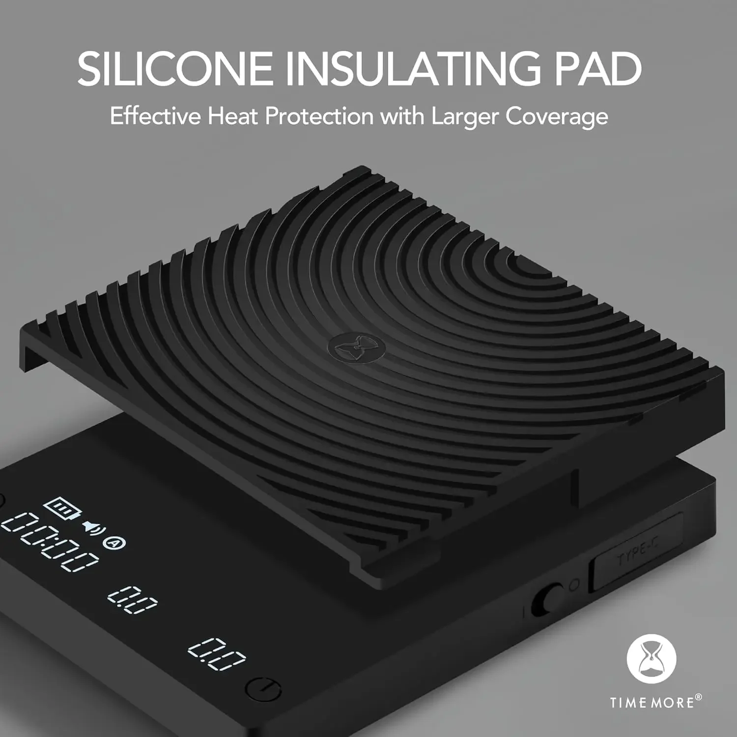 Basic Mini Coffee Scale, 3 Modes, Digital Espresso Scale with Timer, Slim & Lightweight, Black