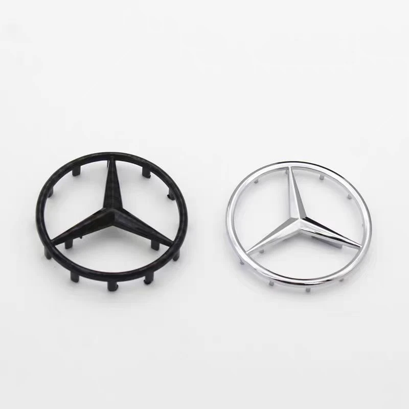 For Mercedes Benz AMG W203 W204 W205 W212 W213 W211 CLS GLA Car Steering Wheel Badge Hollow Sticker Modified Accessories Decal