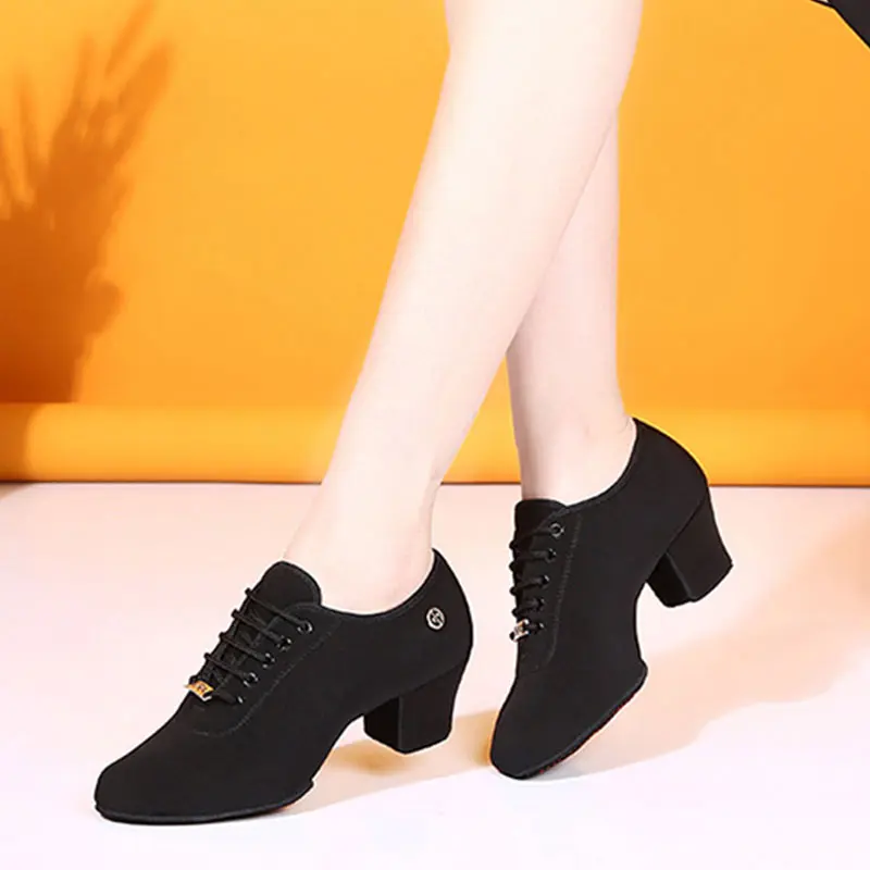 Ballroom Shoes Dance Shoes Women Tango Jazz Latin Dancing 5cm Heels Training Shoe Girls Ladies Modern Social Women's Sneakers