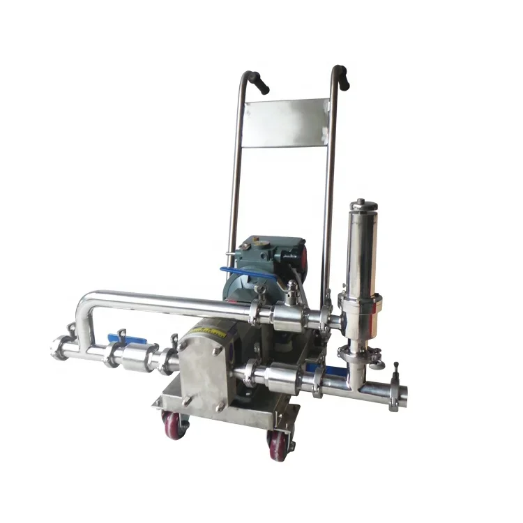 

food sauce honey soybean oil transfer pump chemical oil liquid filling machine double gear pump rotary lobe pump