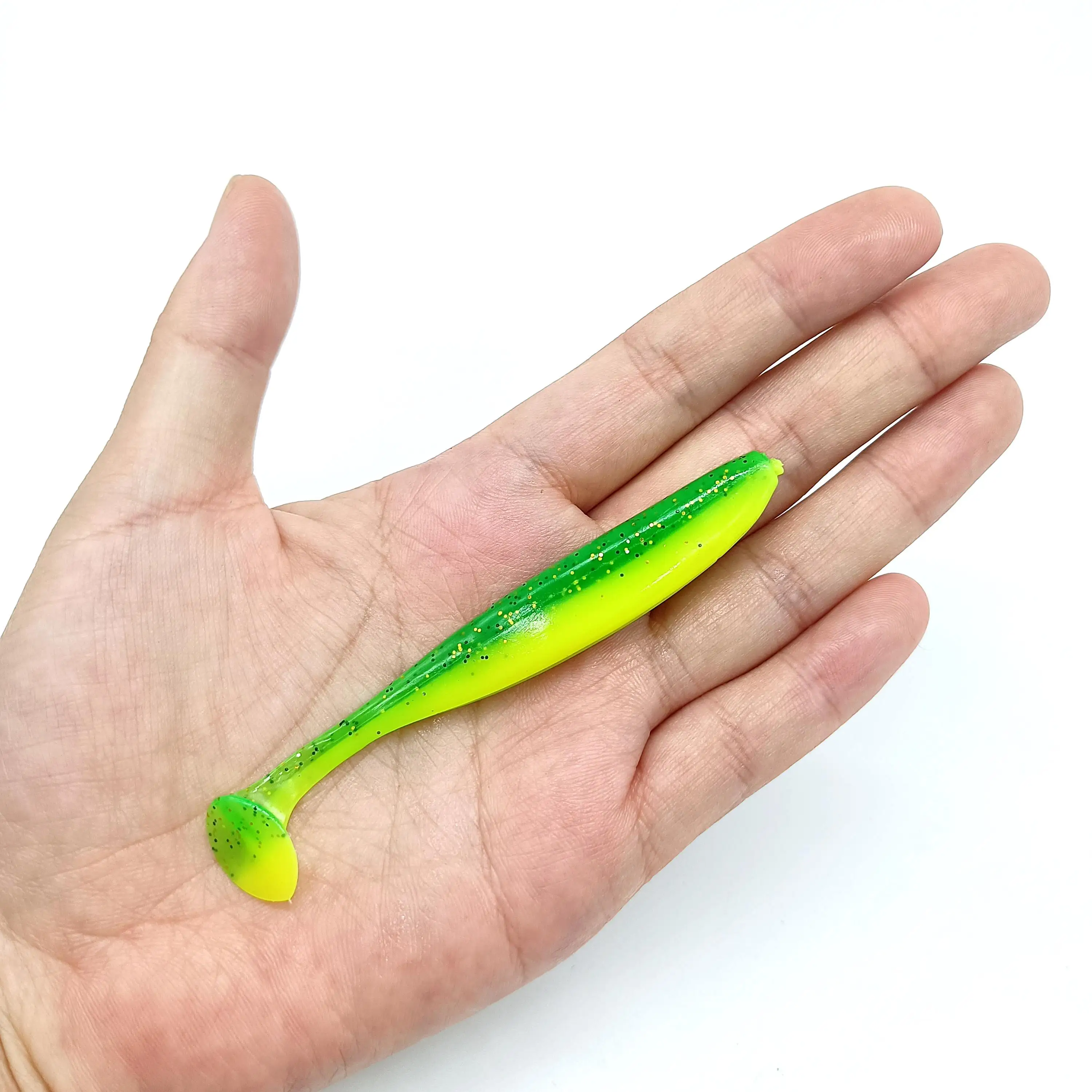 DUODUOYU 5PCS Shad Wurm Weichen Köder 4,2g/90mm T Schwanz Jigging Wobbler Künstliche Silikon Swimbait Bass hecht Angelgerät – Detail 10