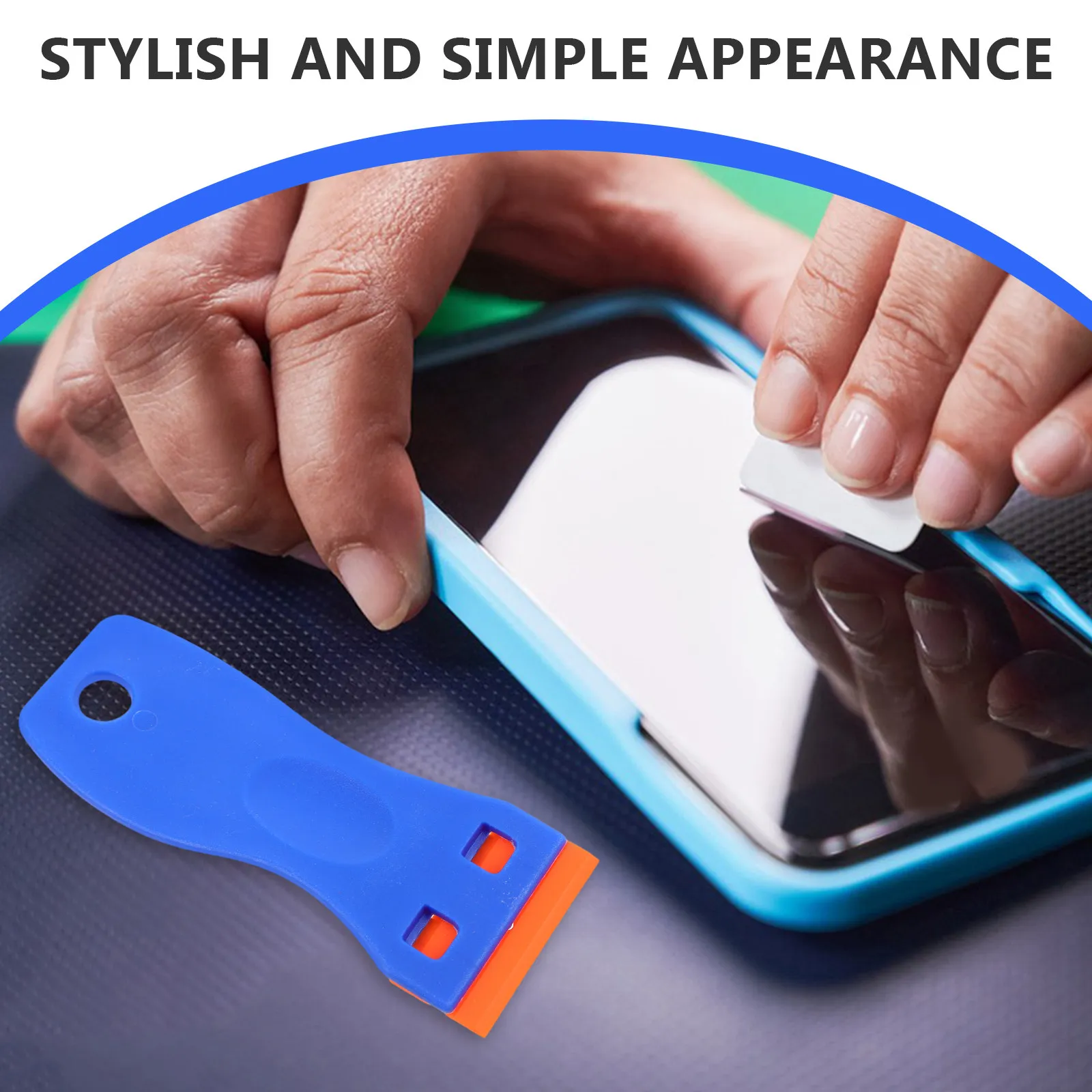 20Pcs Multi Function Scraper Tool Plastic Blade Adhesive Residue Remover for Car Window Decal Wrap Cellphone Screen Cleaning