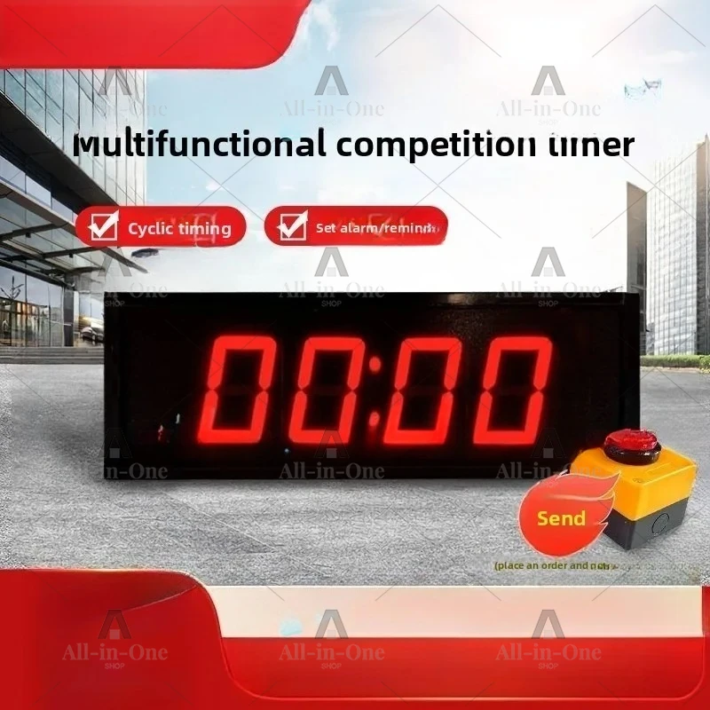Electronic Timer for Basketball Match Marathon LED Single Side Running Clock Swimming Meeting Exam Stopwatch
