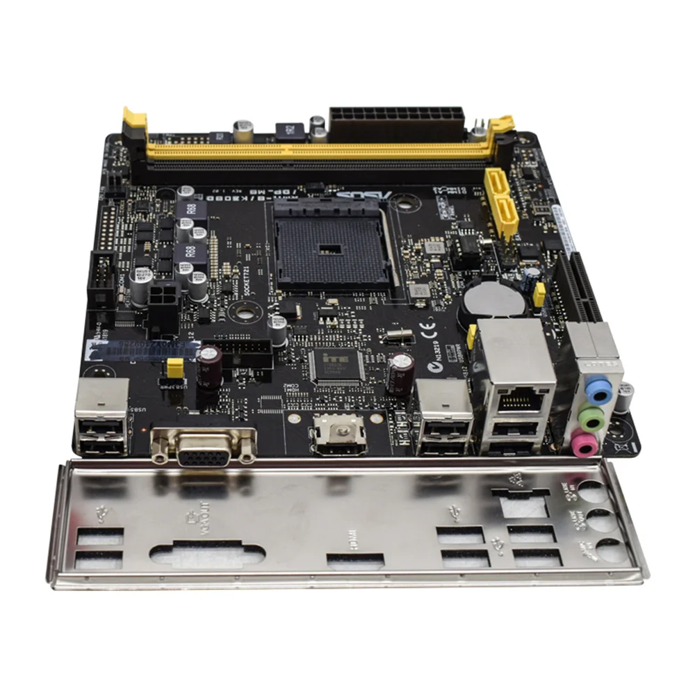 Imagem -03 - Kit Motherboard Am1i-b K30bd Dp_mb Amd x4 5350 Cpu Kit Motherboards Sataiii Ddr3 Mini Itx Asus-am1