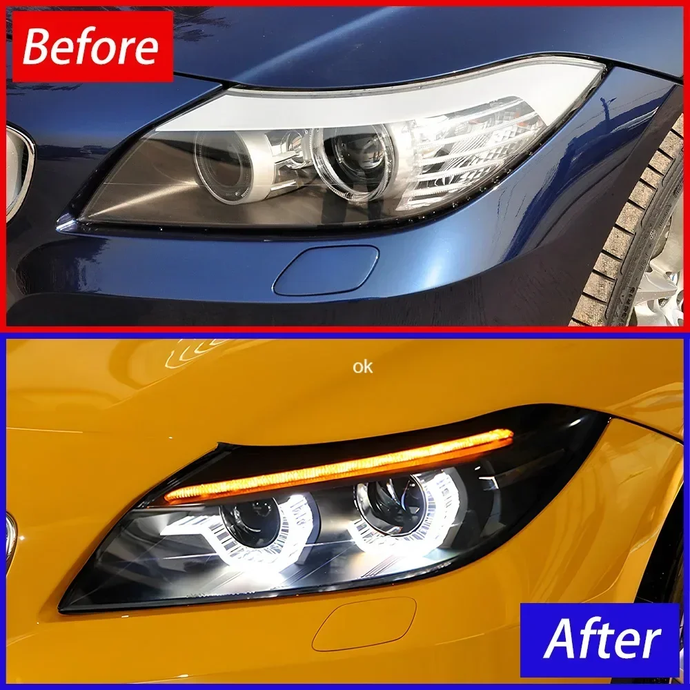 ل BMW Z4 E89 20i 23i 28i 30i 35i 2009-2016 LED سيارة الجبهة مصابيح الجمعية ترقية عالية الجودة DRL العارض عدسة الملحقات #3