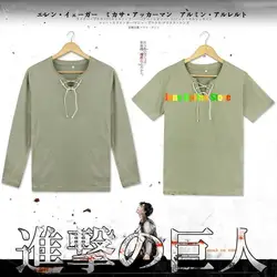 Eren Yeager Cosplay Costume Anime AOT Final Season Eren Jaeger Costumes Wig Hooded Jacket Long Sleeves T Shirt Pants