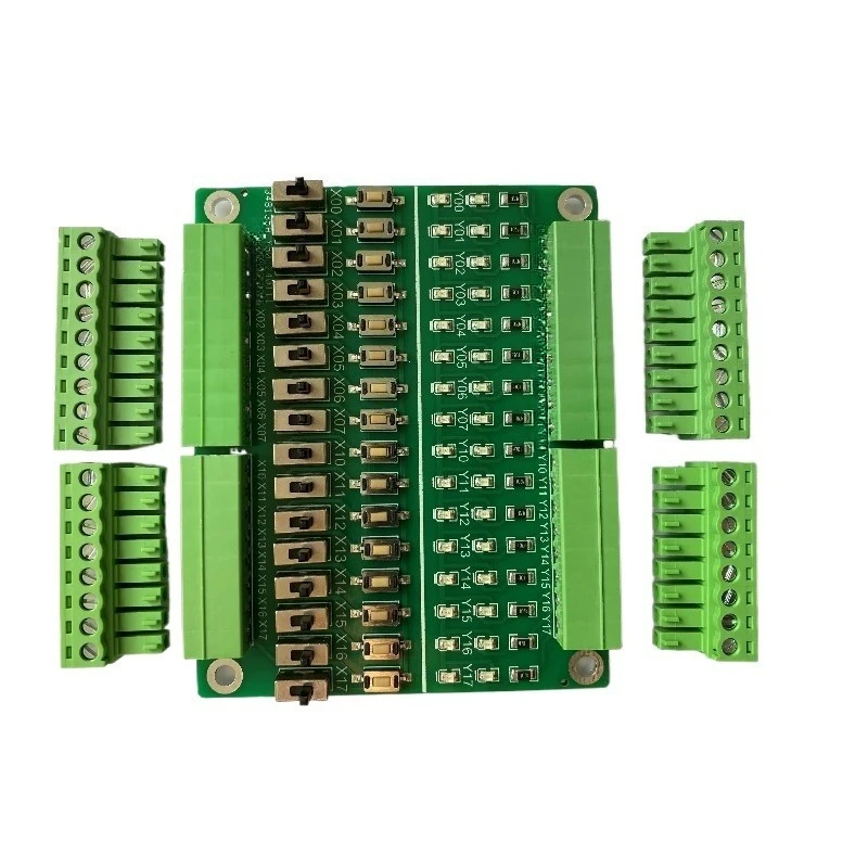 DC 5-28V 16-Way PLC I/O Test Board Simulation Debugging Module with Toggle Switches