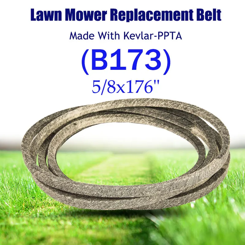 

V-BELT made with Kevlar Mowers with 54" 52",48"60"Deck B173 Para Aramid Fiber (Kevlar) 5/8"x176" FOR T/oro 115-4971 133-1167