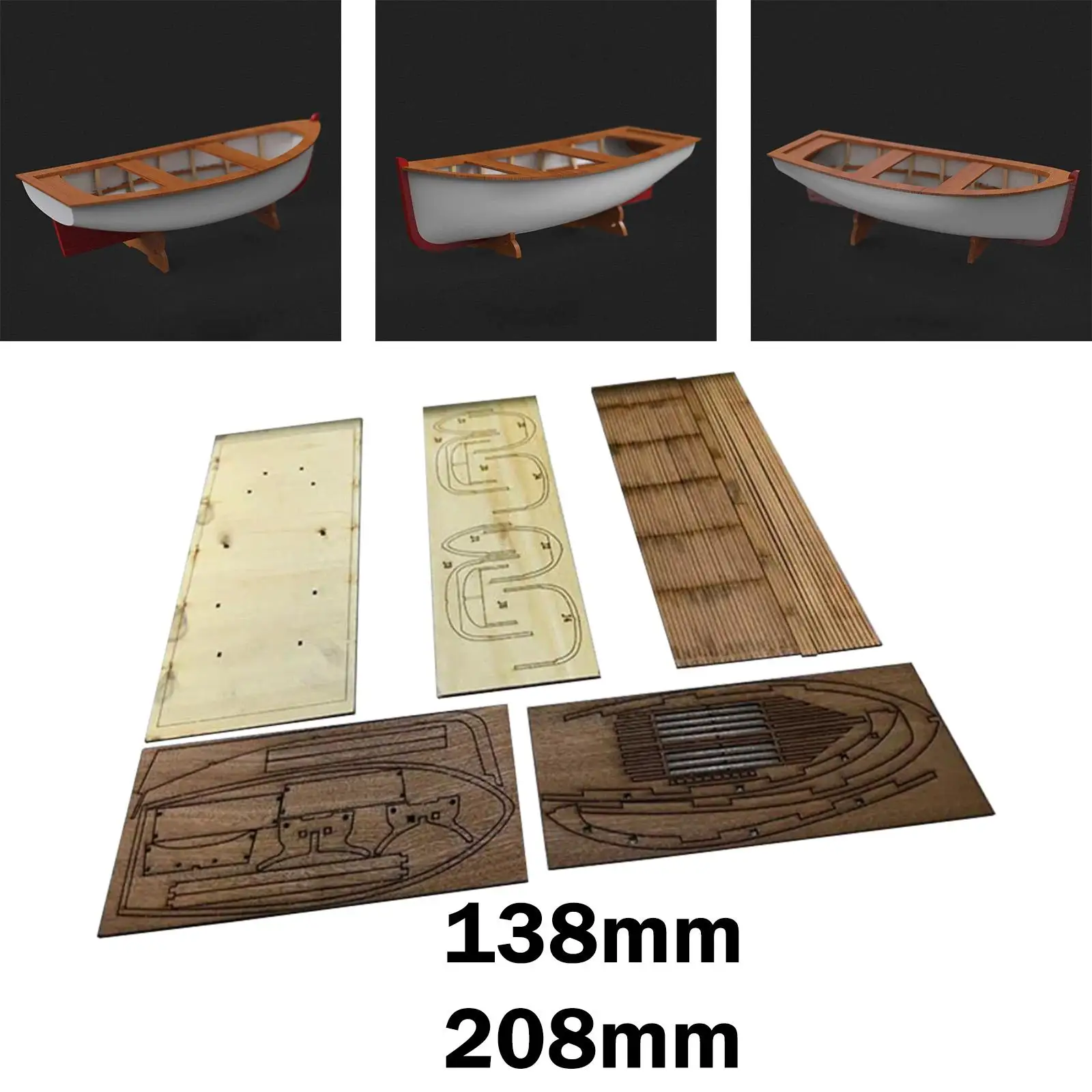 

Wood Ship Model Kit for Collection,Woodcraft Sturdy Unfinished Tabletop Decor Home Handmade Craft DIY Hobby Boat