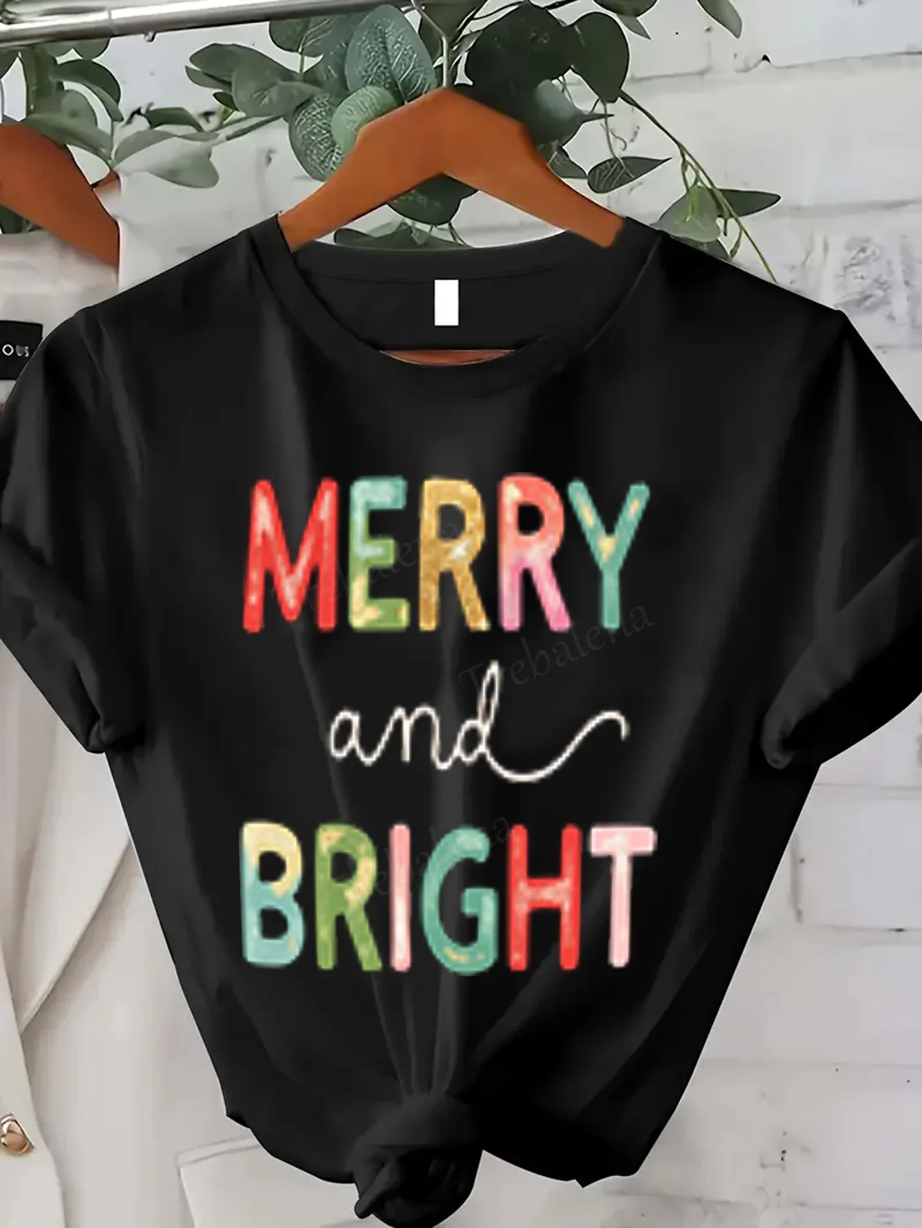 

Женская футболка Merry & Bright Женская праздничная футболка — стиль праздничной вечеринки