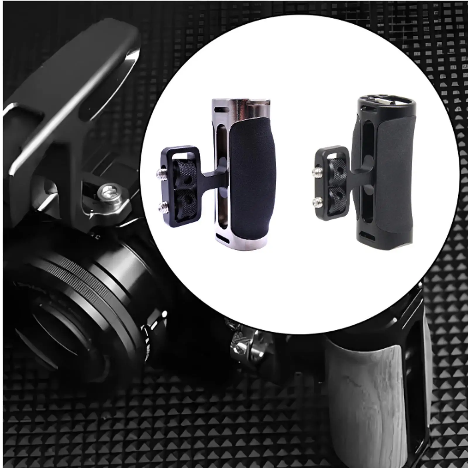 カメラケージサイドハンドル写真撮影用ノンスリップシリコンリフティングハンドル