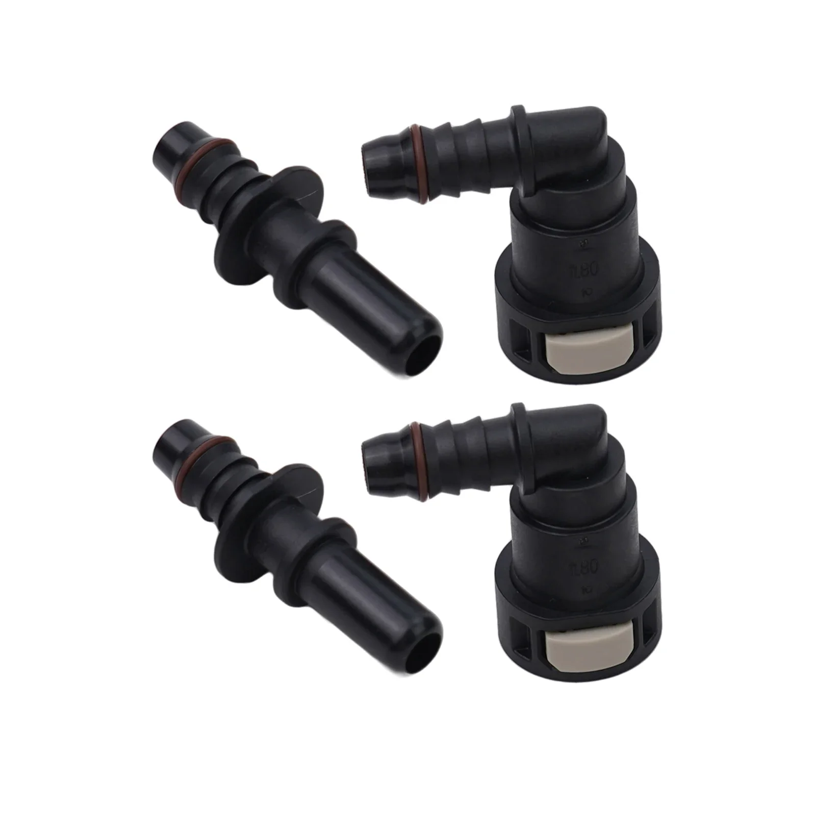 2 шт. пара щипцов для шлангов, нейлоновый шланг PA12 + 30GF, быстроразъемный, полезный, 3/8 дюйма, 90 градусов, соединительный колено, подходит