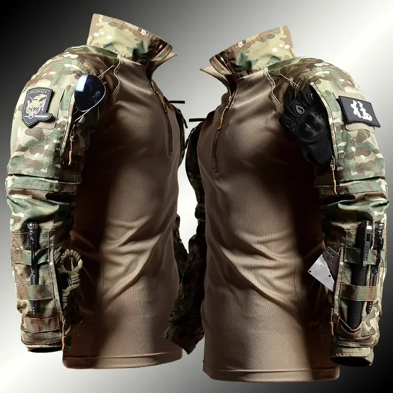 Tactical Frog Suit Men Airsoft Clothes Hunting Paintball Military Sets Assault Shirts Special Forces Outdoor Uniform Pants