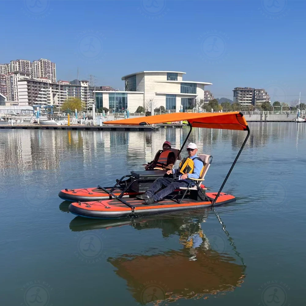 จักรยานน้ำแบบลอยตัว ทนทาน ใช้เป็นเรือคายัคเป่าลมได้ มีจำหน่าย