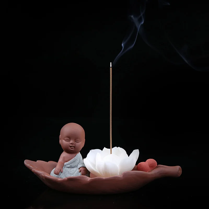 Ceramic Sandalwood Mixed Batch Lotus Coil Holder Incense Burner Special Price