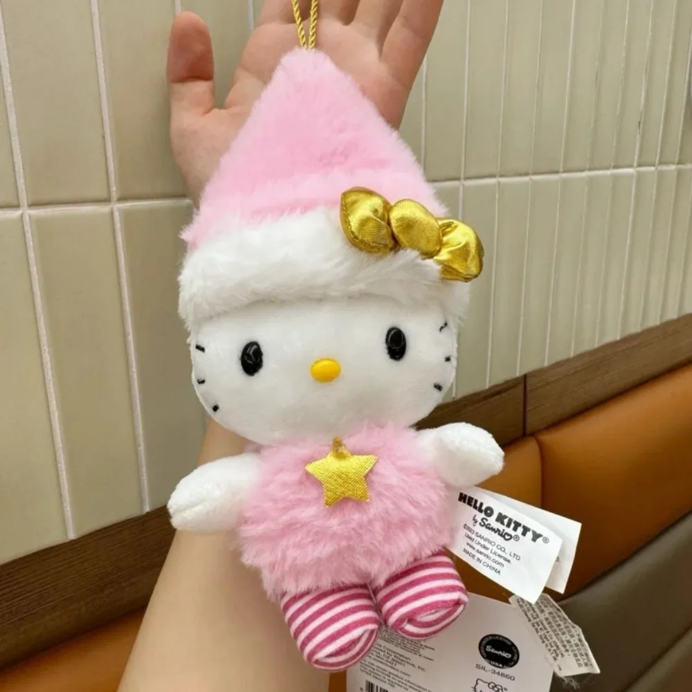 Echte Hello Kitty sleutelhanger Miniso cartoon kerst knuffel schattige pop knuffels tas hanger rugzak decoratie meisjes cadeau