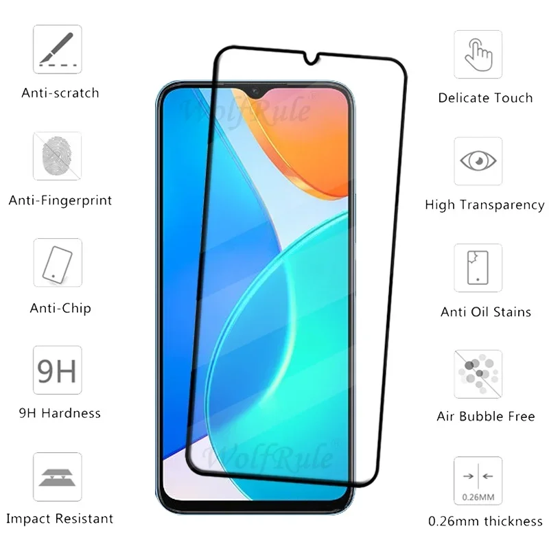 1/2/3/4pcs For Huawei Honor X6 Glass Honor X6 Tempered Glass Full Cover Glue 9H HD Screen Protector Honor X6 X6a X6b X7 X7a X8