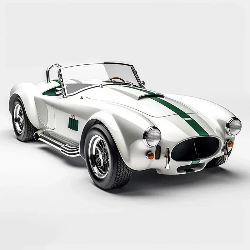 Diecast 1:64 Scale Alloy Ford Shelby 427 Classic Convertible Vintage Car Toy Car Model Collection Gifts Toy Tabletop Display