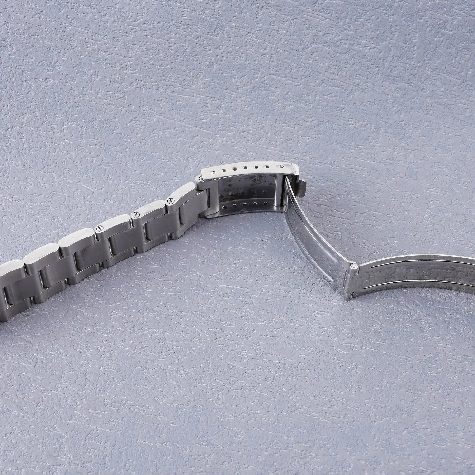 Rolamy 20mm 316L Stainless Steel Silver Hollow Endband with Oyster Bracelet  Watch Band For Seiko 5 SRPE53 55 51 57 58 60