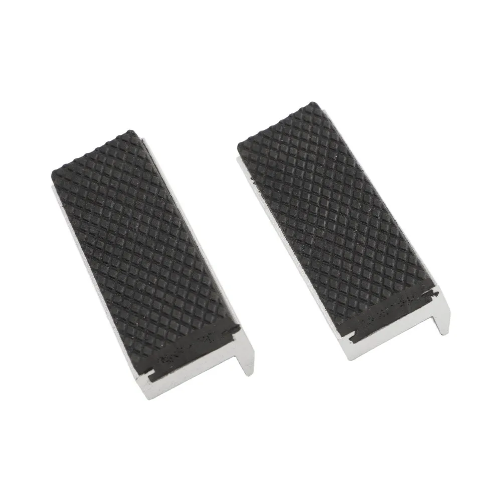 2pcs Magnetic Jaw Pads with Soft Rubber for Metal Vise Tools Designed for Stable Grip and Quick Magnetic Installation