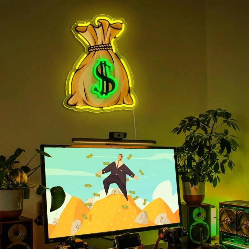 

UV Printed LED Neon Sign Personalized Custom Images Neon Sign Logo Customizable for Business Salon Beauty Nail Studios WallDecor