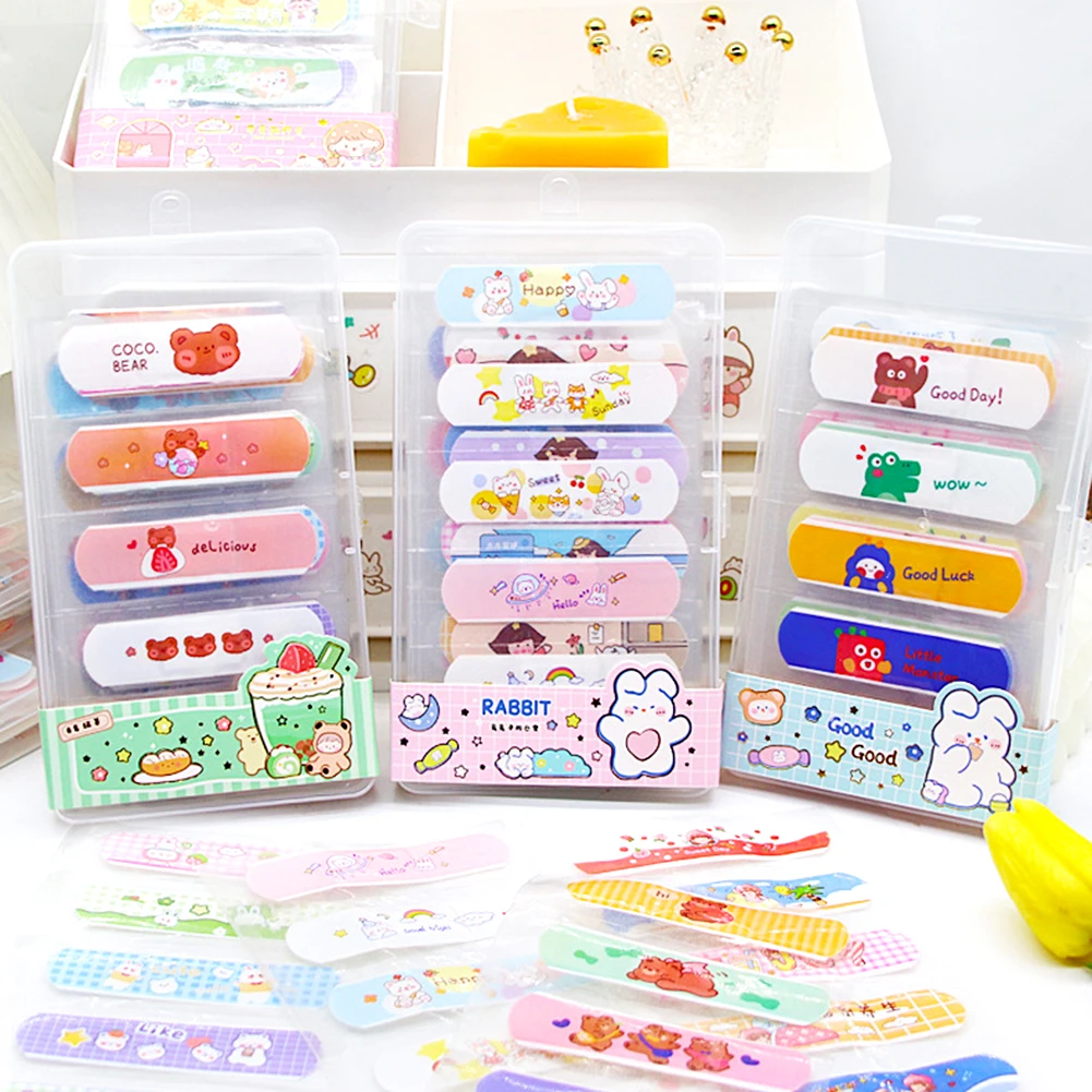 캠핑 Boxed Cartoon Band Aid For Kid Waterproof Wound Emergency Patch For Boys Girls Camping 캠핑용품 Supervivencia Rhino Rescue 호신용품